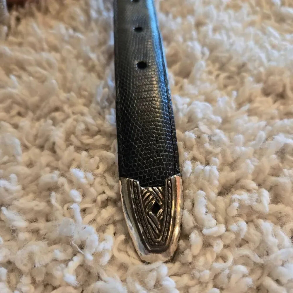 Brighton Dark Green Leather Belt  Medium